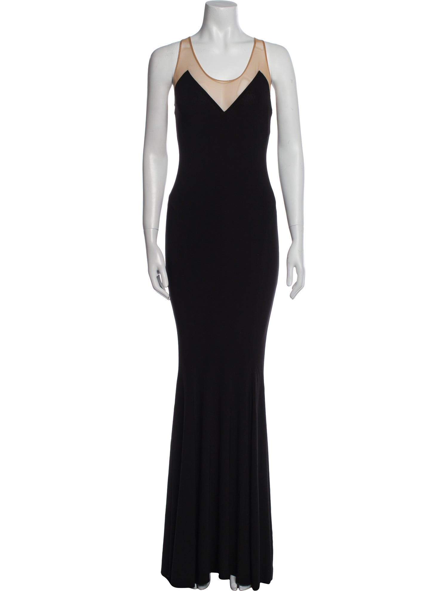 Norma Kamali Scoop Neck Long Dress