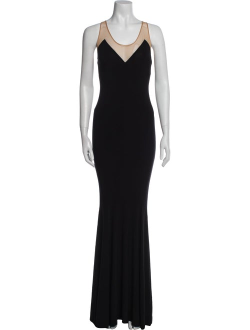 Norma Kamali Scoop Neck Long Dress