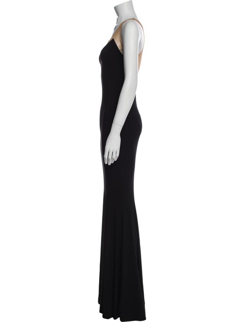 Norma Kamali Scoop Neck Long Dress