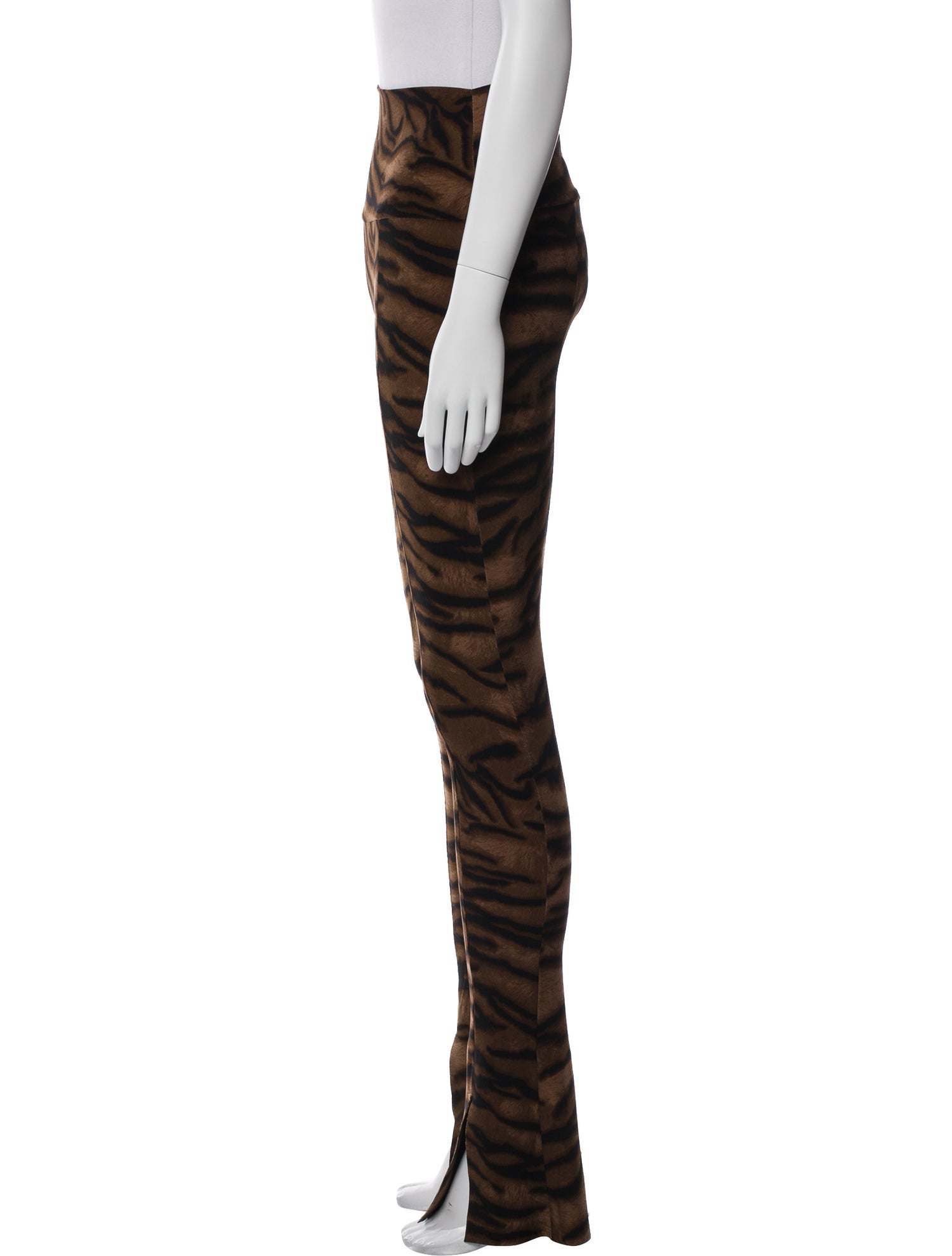 Norma Kamali Animal Print Wide Leg Pants