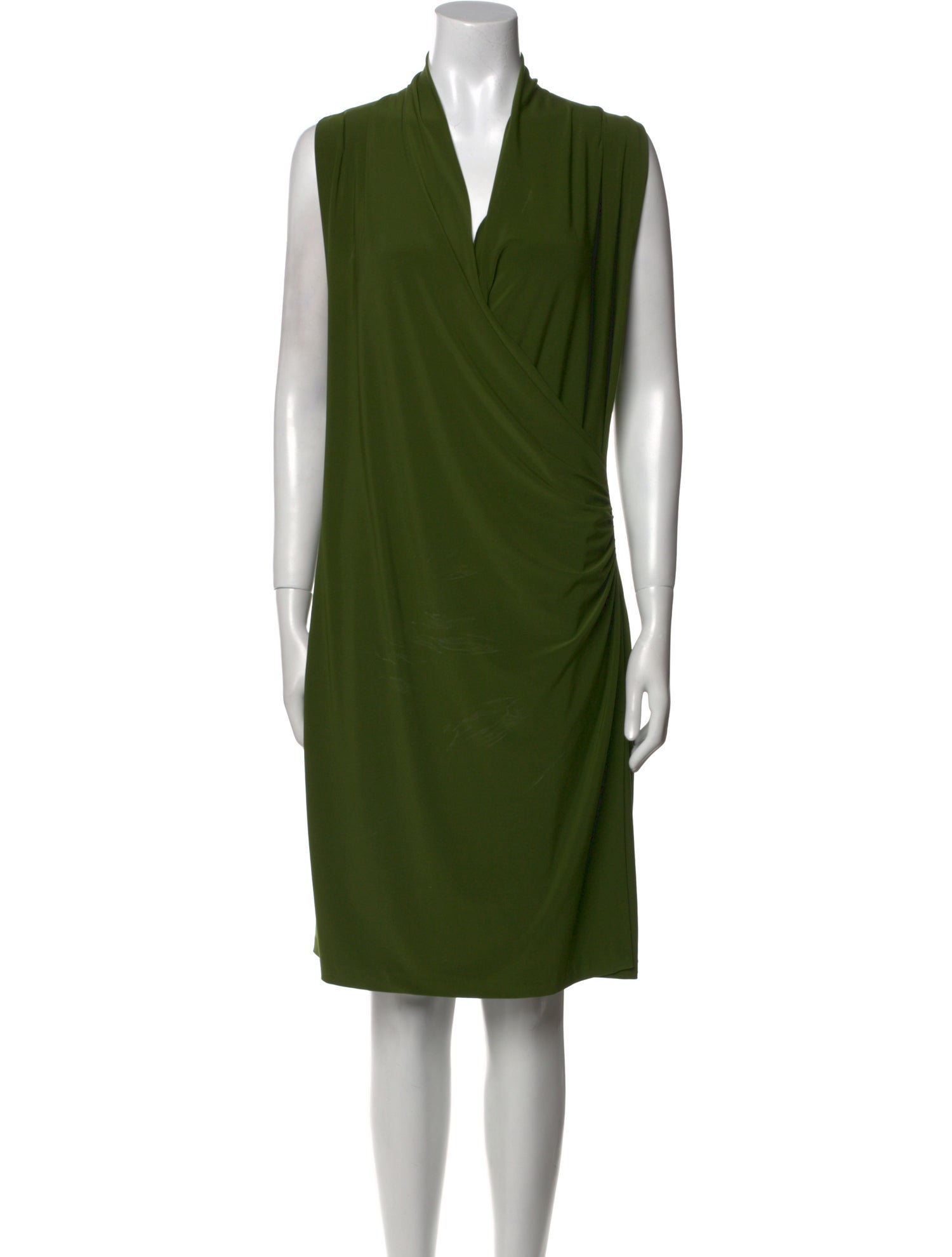 Norma Kamali V-Neck Mini Dress