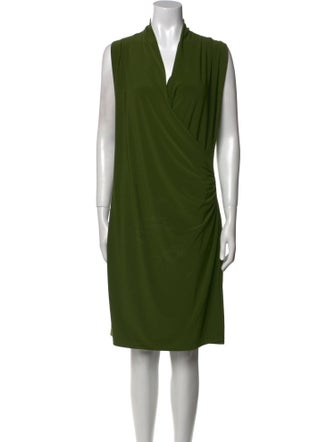 Norma Kamali V-Neck Mini Dress