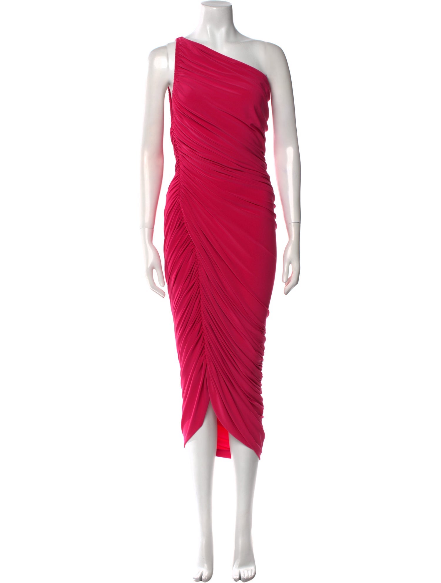 Norma Kamali One-Shoulder Midi Length Dress