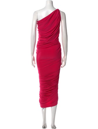 Norma Kamali One-Shoulder Midi Length Dress