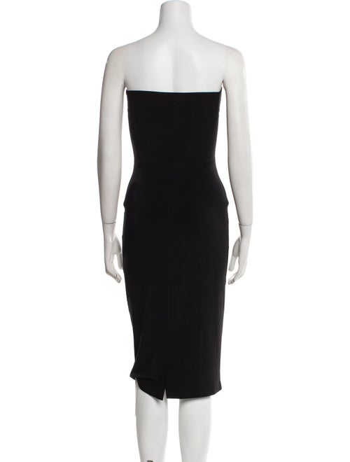 Norma Kamali Strapless Knee-Length Dress