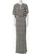 Norma Kamali Striped Long Dress