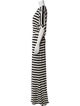 Norma Kamali Striped Long Dress