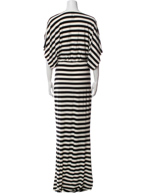 Norma Kamali Striped Long Dress