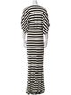 Norma Kamali Striped Long Dress