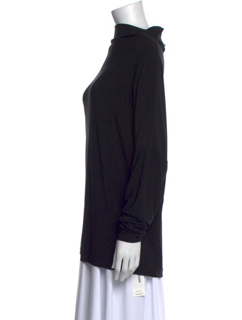 Norma Kamali Mock Neck Long Sleeve Sweatshirt