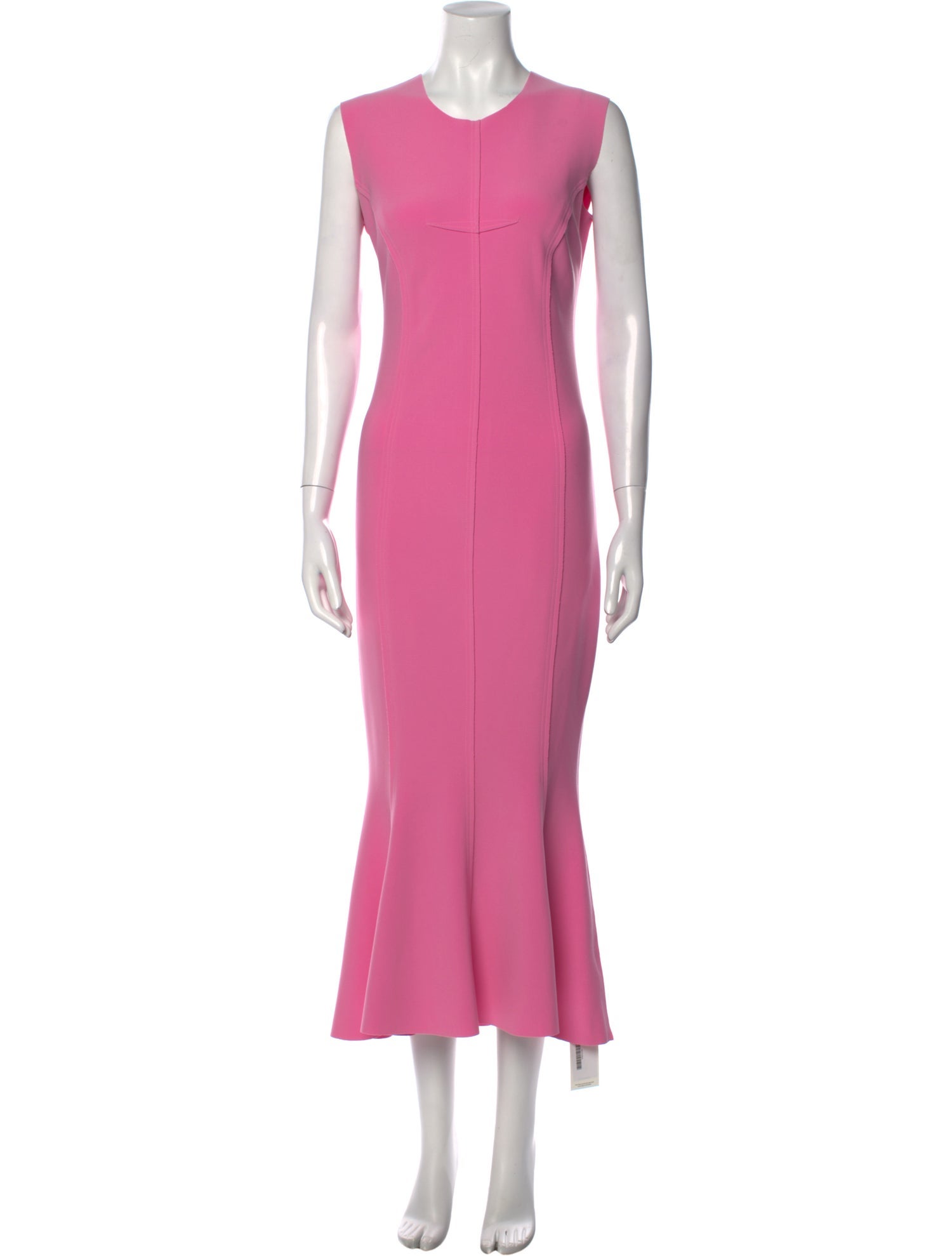 Norma Kamali Crew Neck Long Dress