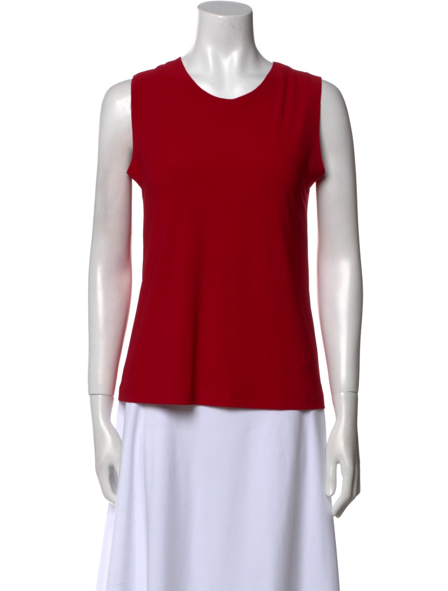 Norma Kamali Crew Neck Sleeveless Top