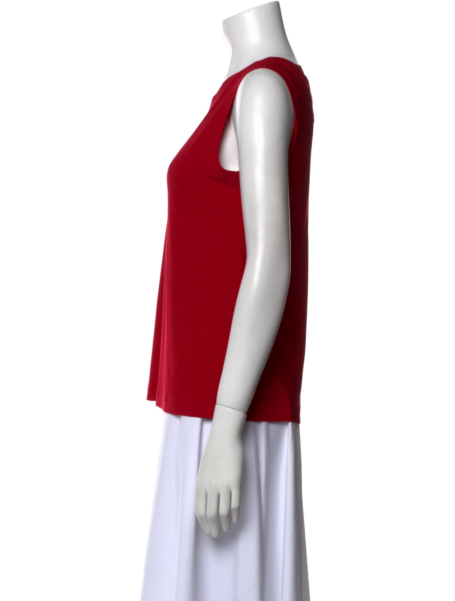 Norma Kamali Crew Neck Sleeveless Top