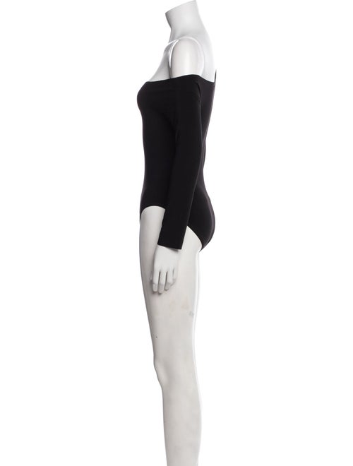 Norma Kamali Asymmetrical Long Sleeve Bodysuit