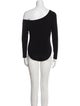 Norma Kamali Asymmetrical Long Sleeve Bodysuit