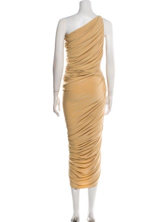 Norma Kamali One-Shoulder Long Dress
