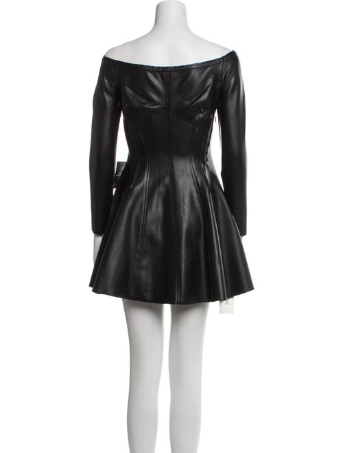 Norma Kamali Bateau Neckline Mini Dress