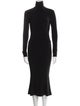 Norma Kamali Turtleneck Midi Length Dress