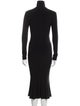 Norma Kamali Turtleneck Midi Length Dress