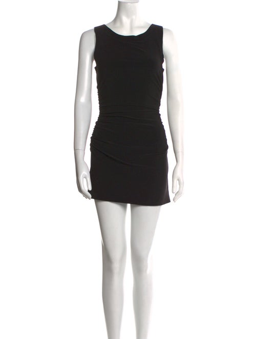 Norma Kamali Scoop Neck Mini Dress