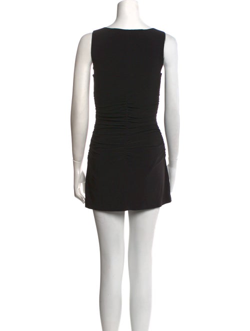 Norma Kamali Scoop Neck Mini Dress