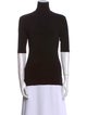 Norma Kamali Turtleneck Short Sleeve Top