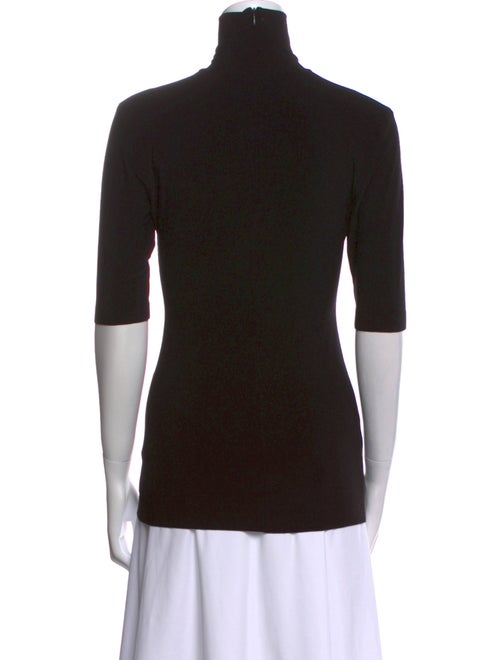 Norma Kamali Turtleneck Short Sleeve Top
