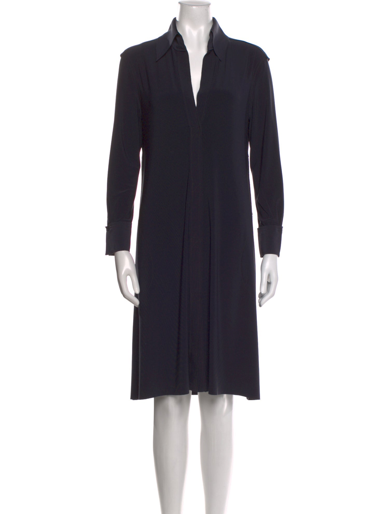 Norma Kamali V-Neck Midi Length Dress