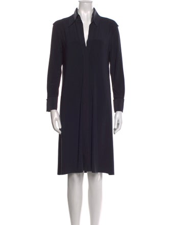 Norma Kamali V-Neck Midi Length Dress