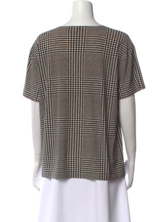 Norma Kamali Printed Scoop Neck T-Shirt