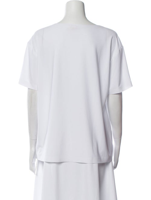 Norma Kamali Bateau Neckline Short Sleeve T-Shirt