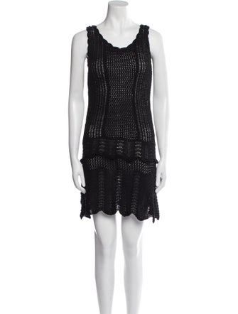 Norma Kamali Scoop Neck Mini Dress