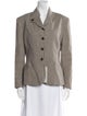 Norma Kamali Houndstooth Print Blazer