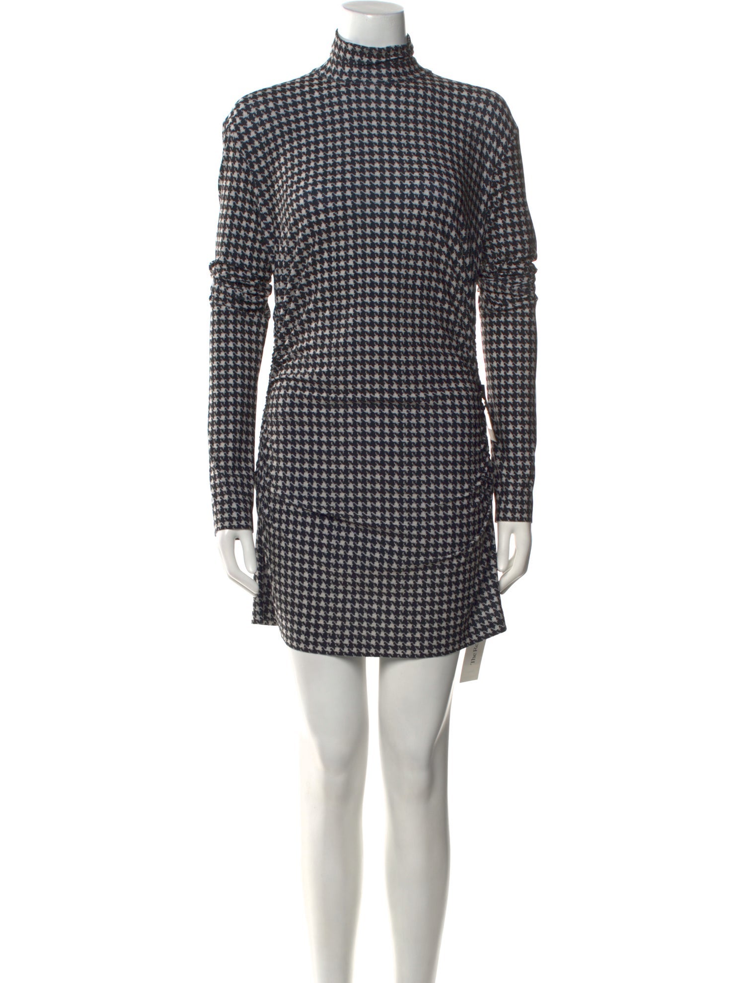 Norma Kamali Houndstooth Print Mini Dress w/ Tags