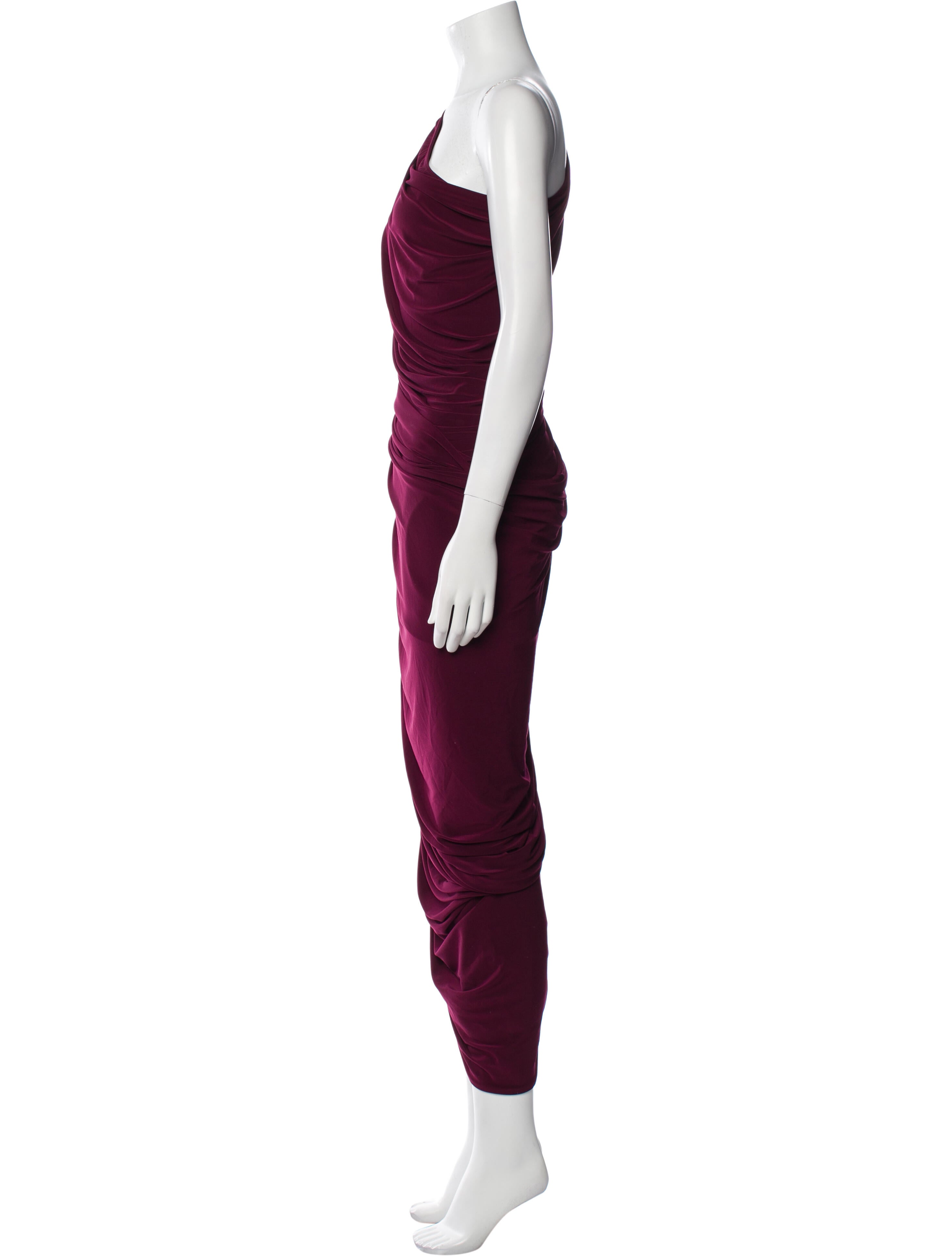 Norma Kamali One-Shoulder Long Dress