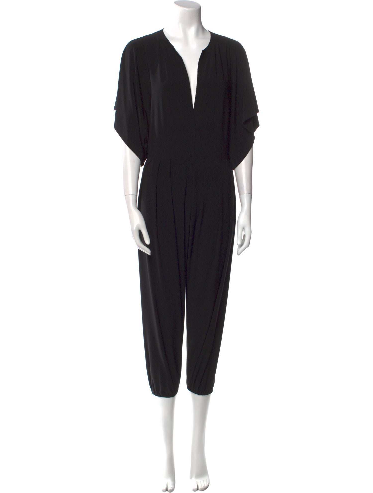 Norma Kamali Plunge Neckline Jumpsuit