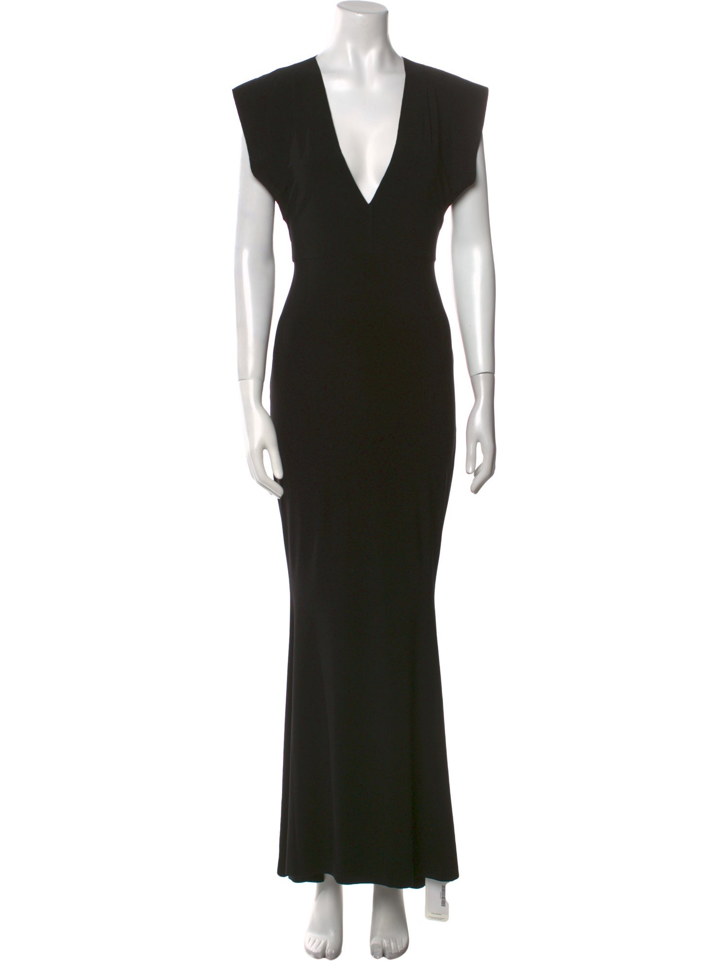 Norma Kamali V-Neck Long Dress