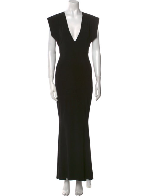 Norma Kamali V-Neck Long Dress