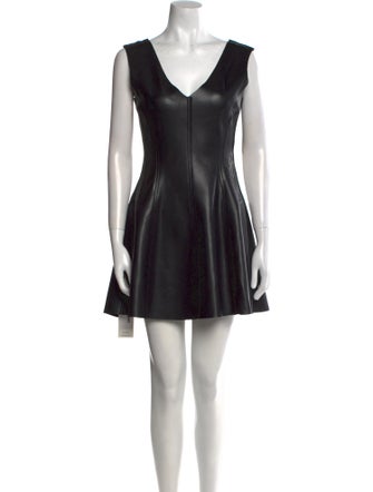 Norma Kamali V-Neck Mini Dress