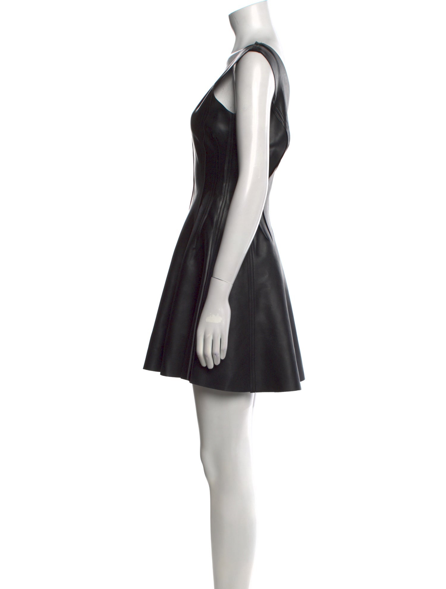 Norma Kamali V-Neck Mini Dress