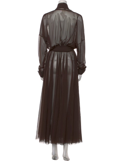 Norma Kamali V-Neck Long Dress