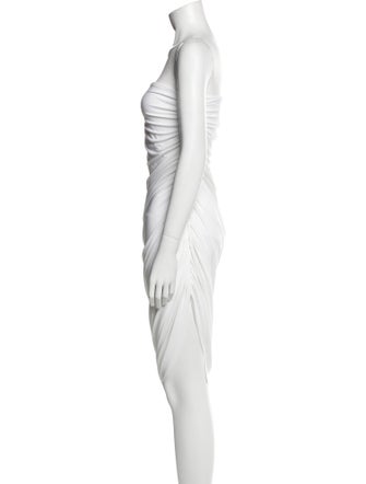 Norma Kamali Strapless Knee-Length Dress