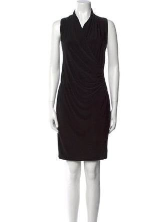 Norma Kamali Cowl Neck Mini Dress