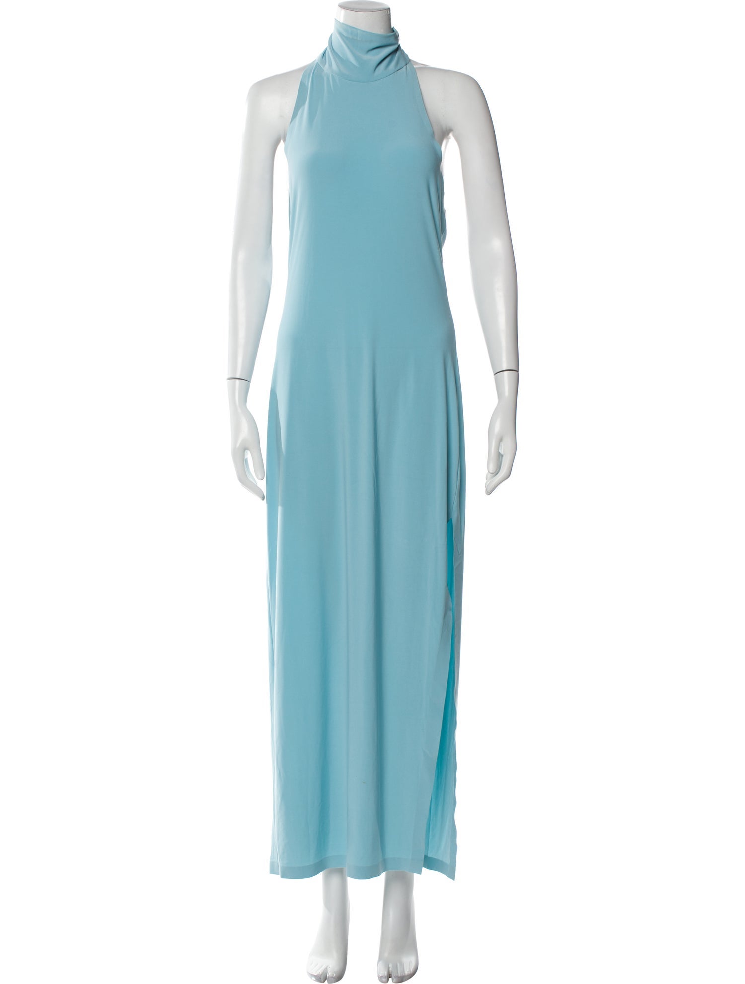 Norma Kamali Mock Neck Long Dress