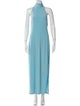 Norma Kamali Mock Neck Long Dress