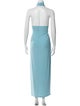 Norma Kamali Mock Neck Long Dress