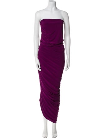 Norma Kamali Strapless Long Dress