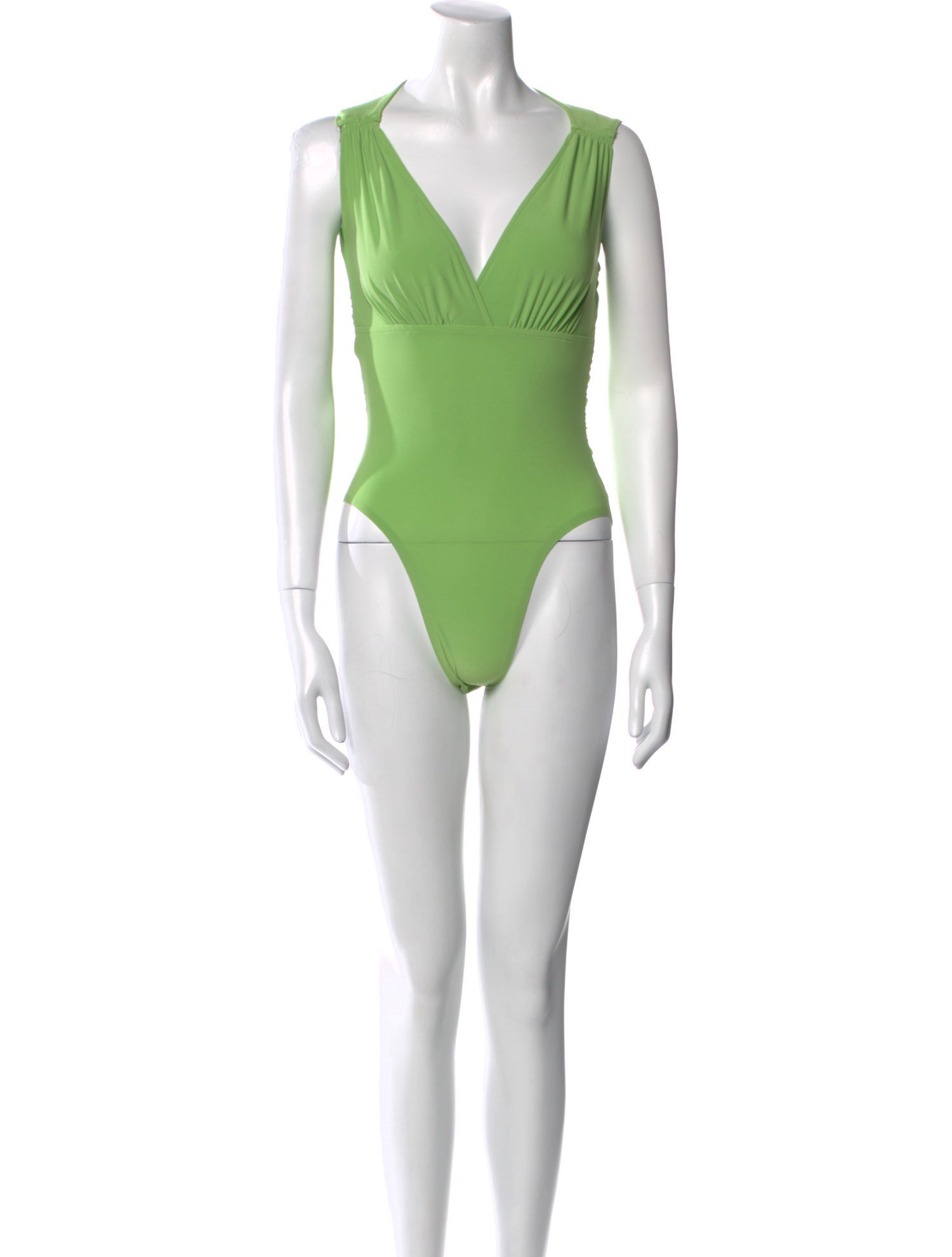 Norma Kamali V-Neck Sleeveless Bodysuit