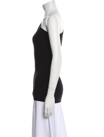 Norma Kamali One-Shoulder Long Sleeve Top