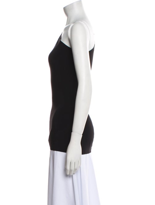 Norma Kamali One-Shoulder Long Sleeve Top